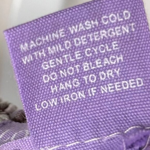 2/$30 Lotus & Lavender Size Small Gingham Cotton Checked Top Cottage - Picture 6 of 6